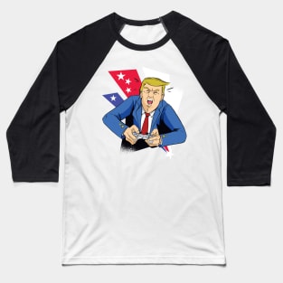 President Trump Gamer Baseball T-Shirt